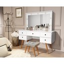 Ver imagem 2 de Penteadeira Camarim com Leds e Espelho Anaisa:branca