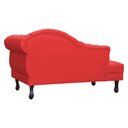 Ver imagem 4 de Recamier Divã Larissa Capitonê Lado Esquerdo Corino Cores - S.A Móveis - Vermelho