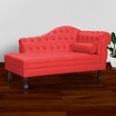Ver imagem 5 de Recamier Divã Larissa Capitonê Lado Esquerdo Corino Cores - S.A Móveis - Vermelho