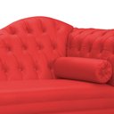 Ver imagem 2 de Recamier Divã Larissa Capitonê Lado Esquerdo Corino Cores - S.A Móveis - Vermelho