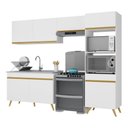 Ver imagem 6 de Cozinha Compacta 4 Peças Com Armário E Balcão Branca