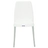 Cadeira Tramontina Vanda Branca em Polipropileno com Pernas em Alumínio - 2