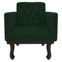 Ver imagem 6 de Kit Diva Recamier Diana 185cm Lado Direito e 02 Poltronas Classic Suede Verde - ADJ Decor