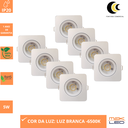Ver imagem 3 de Kit C/ 8 Luminária Spot de Embutir Superslim Branco 6500k