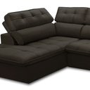 Ver imagem 6 de Sofá 4 Lugares Retrátil Reclinável Chaise Esquerdo 288cm Solin F04 Veludo Marrom Escuro - Lyam Decor