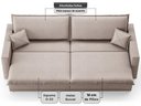 Ver imagem 6 de Sofá Tango 2,40m sem Caixa, Retrátil e Reclinável Velosuede - Netsofas - Bege