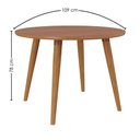 Ver imagem 3 de Mesa de Jantar Redonda Dani Mdf com 4 Cadeiras Estofadas Suede Cinamomo Joli Molci