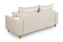 Ver imagem 5 de Sofa Living com Bau Multiuso 3 Lugares em Linho Pes em Madeira: Marmore