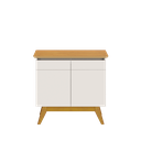 Ver imagem 3 de Buffet Aparador Sala de Estar e Jantar Luxo Quarto Retrô CLASSIC 2P - OFF/NATURE