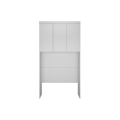 Módulo de Quarto Solteiro Armário Ponte Aéreo Rizon C- 3 Portas Branco - Novo Horizonte