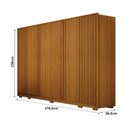 Ver imagem 3 de Guarda Roupa Casal Grande MDF Ripado 6 Portas Premium- Arbo