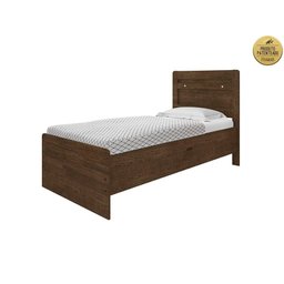 Cama Solteiro com Baú Larissa Malbec – Armazenamento Funcional - 5