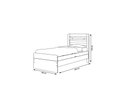 Ver imagem 4 de Cama Solteiro com Baú Larissa Estrutura MDF/MDP Branca