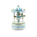 Ver imagem 5 de Caixa de Musica Carrossel Musical Cavalinhos de Plástico Decoração Para Quarto de Criança Bebê:Azul 