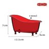 Kit 10 Mini Banheiras para Decorar Organizar Banheiro Luxo Cor:vermelho - 4