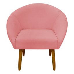 Poltrona Decorativa para Sala Recepção Manicure Consultório Stella Suede - 4