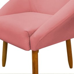 Poltrona Decorativa para Sala Recepção Manicure Consultório Stella Suede - 7