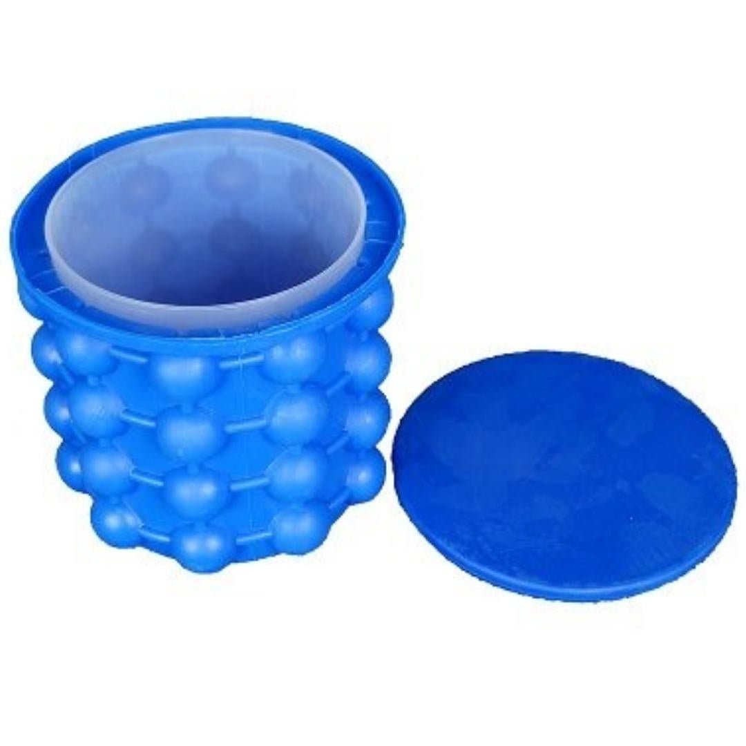 Mini Balde Forma de Gelo Silicone Ice Cube Maker Genie - 2