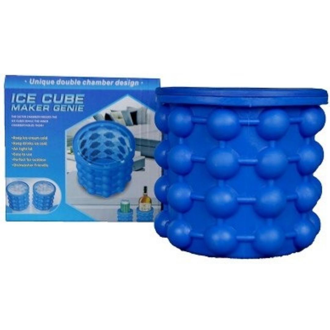 Mini Balde Forma de Gelo Silicone Ice Cube Maker Genie - 3