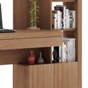 Ver imagem 4 de Estante Escrivaninha 1 Porta 2 Gavetas ME4143 Amêndoa - Tecno Mobili