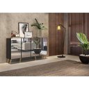 Ver mais imagens de Aparador Buffet 4 portas com Espelho Retrô Vegas Multimóveis V3559 Preto/Natural