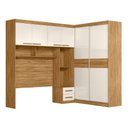 Ver imagem 5 de Guarda Roupa Casal Falira 4 Portas Correr 5 Gavetas MDP Freijó Off White Moval Móveis