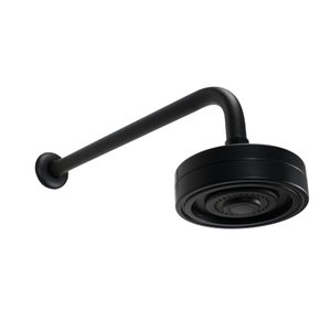 Ducha Black Auto Limpante Preto Fosco C/ Cano de Parede