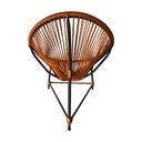 Ver imagem 3 de Cadeira Acapulco Jardim em Corda Naútica Base Alumínio Preto - Terracota