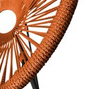 Ver imagem 4 de Cadeira Acapulco Jardim em Corda Naútica Base Alumínio Preto - Terracota