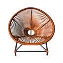 Ver imagem 2 de Cadeira Acapulco Jardim em Corda Naútica Base Alumínio Preto - Terracota