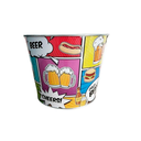 Ver imagem 1 de Balde de Gelo para Cerveja Estampado em Metal Galvanizado com Abridor 4,8 Litros