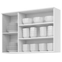 Ver imagem 2 de Aéreo 1200mm 03 Portas de Vidro Americana Branco Hp - Henn