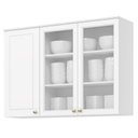 Ver imagem 1 de Aéreo 1200mm 03 Portas de Vidro Americana Branco Hp - Henn