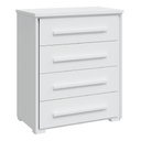 Ver imagem 1 de Cômoda Grande com 4 Gavetas Angra Rimo - Branco