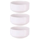 Ver imagem 1 de Kit 3 Tigelas Pequenas Cumbuca Porcelana Empilhável Frutas Sobremesa Tramontina Paola
