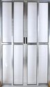Ver imagem 1 de Porta de Aluminio Sacada 4 Folhas com Fechadura Linha Premium:2,10 X 1,80/brilhante