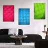 Kit com 3 Quadros Arte Abstrata em Lona 40x60cm - 1