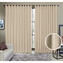 Ver imagem 1 de Cortina Tecido Rustico 2,00M x 2,80M Semi Blackout Areia