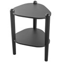 Ver imagem 3 de Mesa Lateral para Sala de Estar Pés Madeira Trium A03 Nero Preto - Lyam Decor