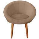Ver imagem 4 de Poltrona Decor para Sala de Estar Espaço Gourmet Tecido Veludo Estrutura Resistente Suporta 120kg