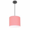 Ver imagem 1 de Lustre Luminária Pendente Vivare Free Lux Pe-4105pr Cúpula em Tecido 20x22cm