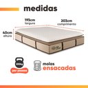 Ver imagem 6 de Cama Box Colchão King Gazin Ferrari Premium Molas Ensacadas e Pillow Top 193x203x71cm