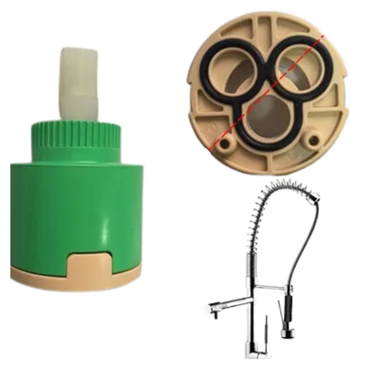 Reparo Monocomando 35mm Lorenzetti T-59 Cartucho - T59 - 3