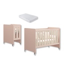 Ver imagem 5 de Quarto de Bebê Berço Evolution + Cômoda 1 Porta 3 Gavetas Classic Rosa + Colchão