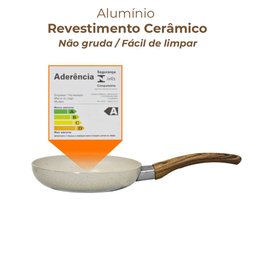 Frigideira para Ovo Antiaderente Cerâmica Sahara Vanilla 14cm - Casambiente - 2