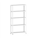 Ver imagem 1 de ESTANTE DE AÇO 175X92X30 5 PRAT. C/ REFORÇO PANDIN - BRANCO EP-5AR-VU-175