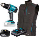 Ver imagem 1 de Kit Colete Térmico + Parafusadeira Furadeira de Impacto + Bateria Bl1830b e Carregador 127v + Bolsa