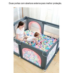 Cercado Para Bebê Brincar Grande Infantil Cercadinho Chiqueirinho 180x150 - 6