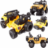 Carro Eletrico Shiny Toys Jipe Off Road 12v Amarelo Controle - 2