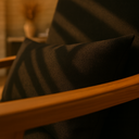 Ver imagem 3 de Poltrona Aurora Linho com Almofada Estofada Decorativa Recepção de Escritório Confortável:preto